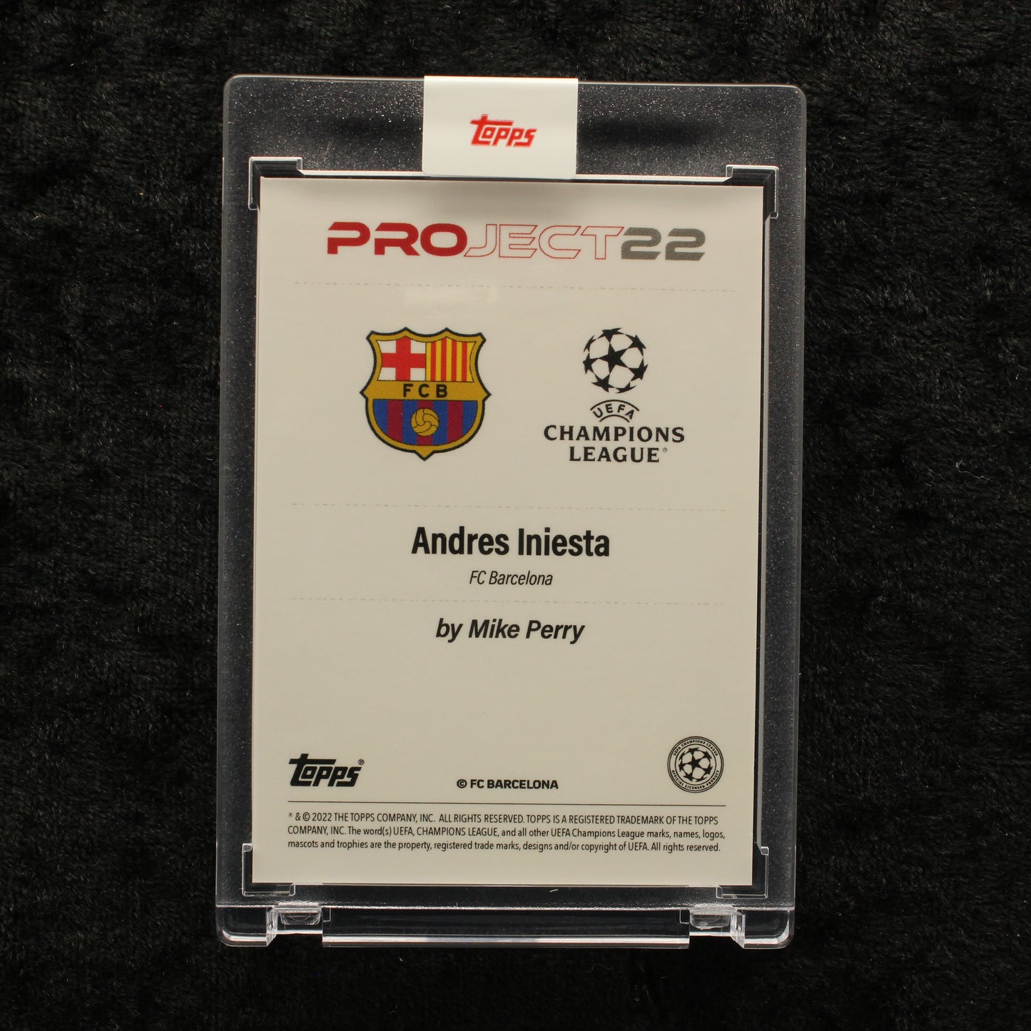 Topps Project 22 - Andres Iniesta FC Barcelona by Mike Perry