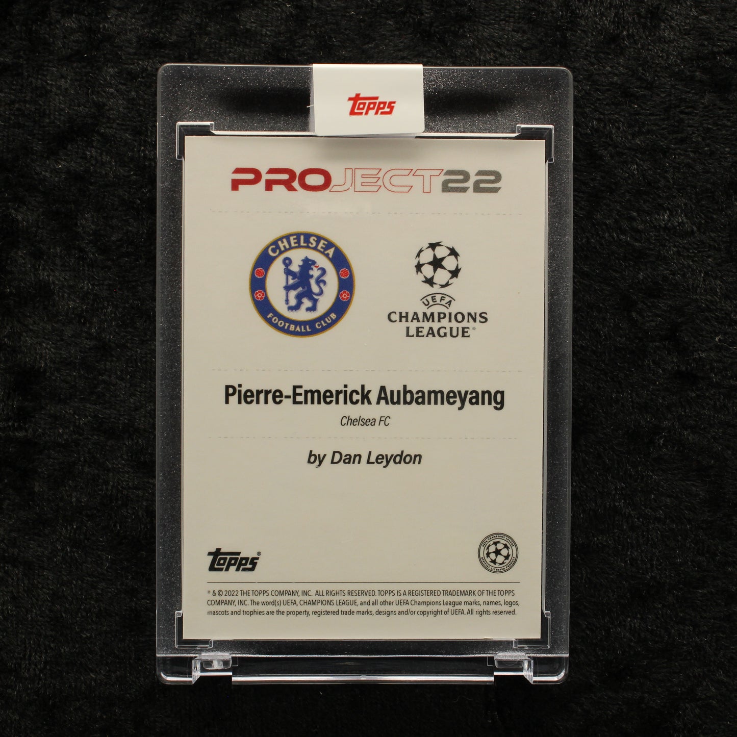 Topps Project 22 - Pierre-Emerick Aubameyang Chelsea FC by Dan Leydon