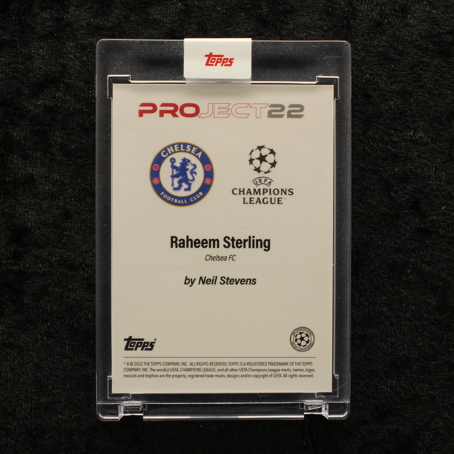 Topps Project 22 - Raheem Sterling Chelsea FC by Neil Stevens