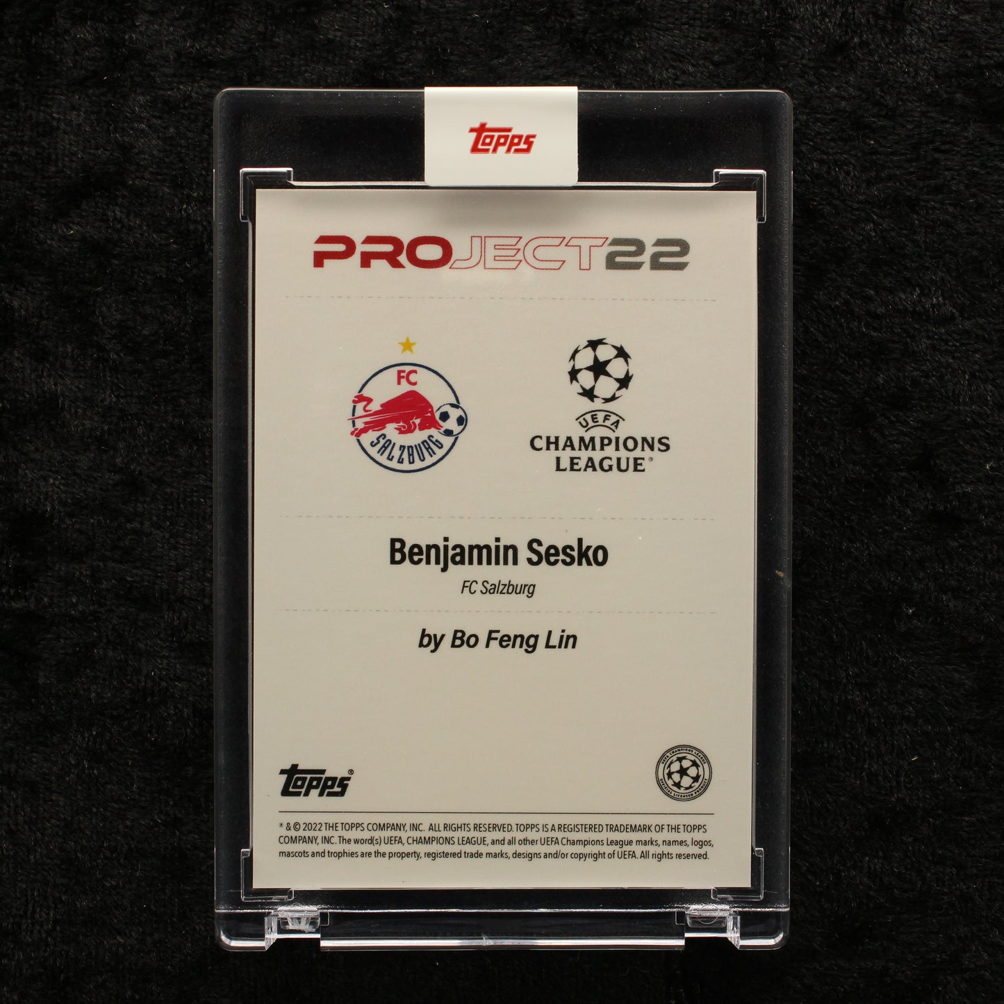 Topps Project 22 - Benjamin Sesko FC Salzburg by Bo Feng Lin