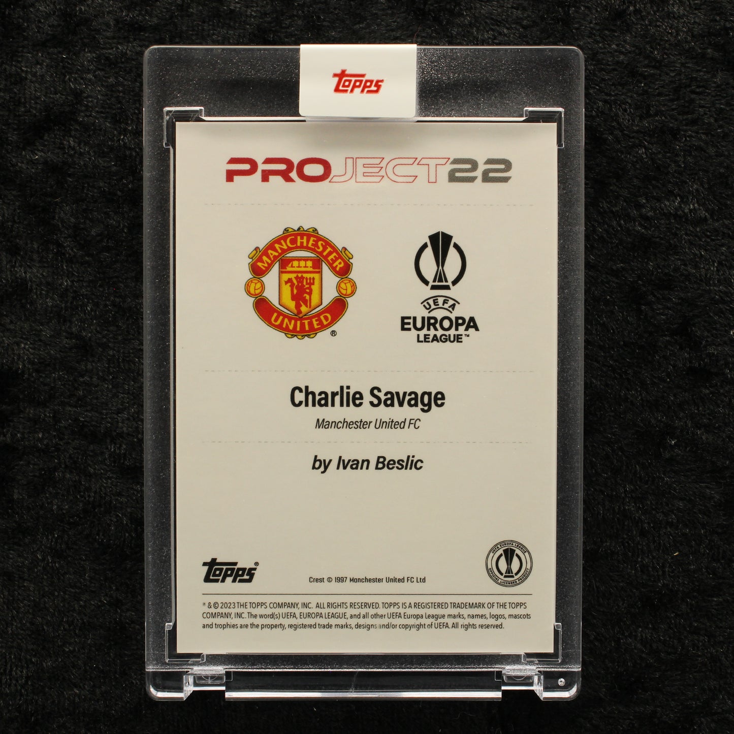 Topps Project 22 - Charlie Savage Manchester United FC by Ivan Beslic