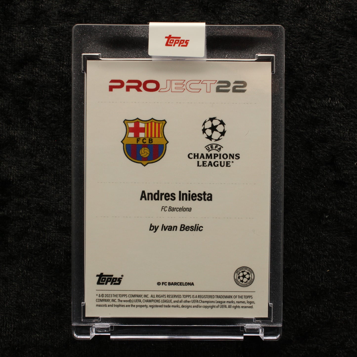 Topps Project 22 - Andres Iniesta FC Barcelona by Ivan Beslic