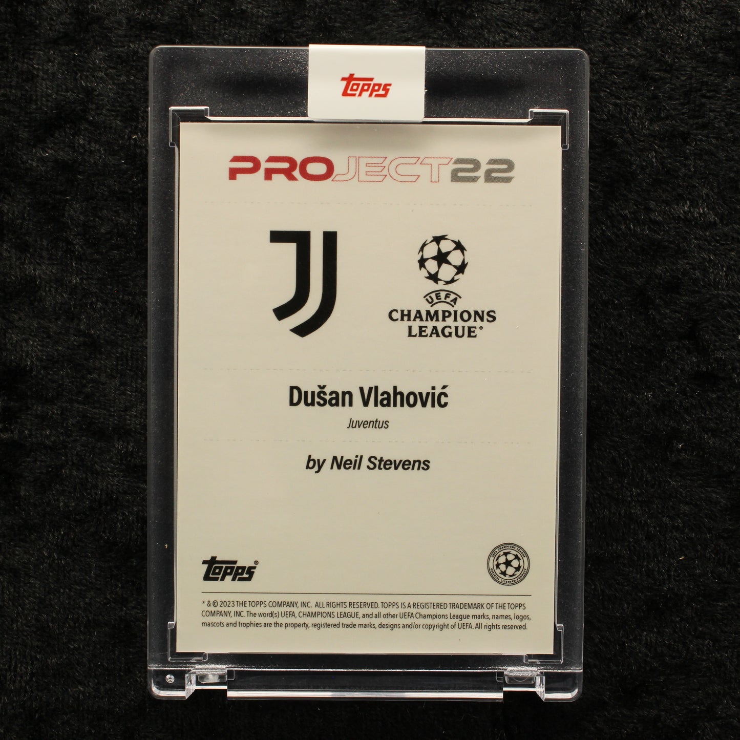 Topps Project 22 - Dusan Vlahovic Juventus by Neil Stevens