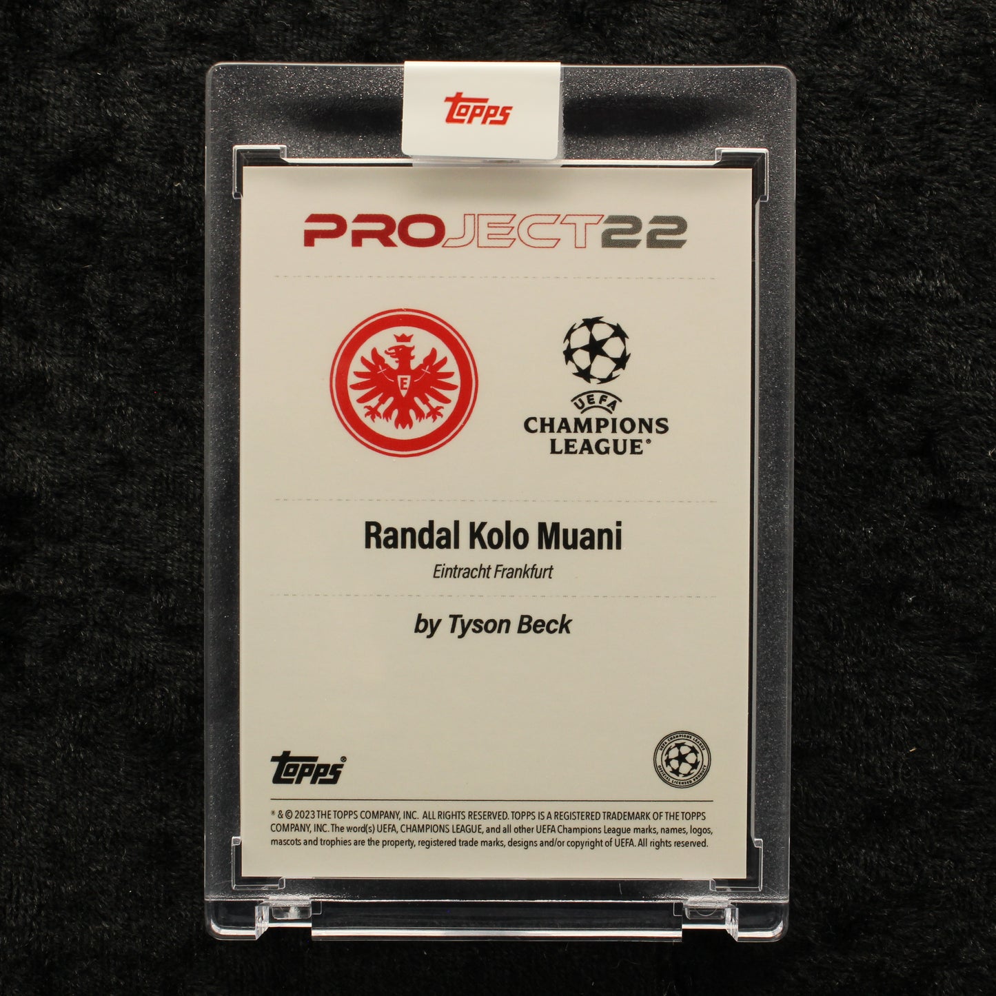 Topps Project 22 - Randal Kolo Muani Eintracht Frankfurt by Tyson Beck