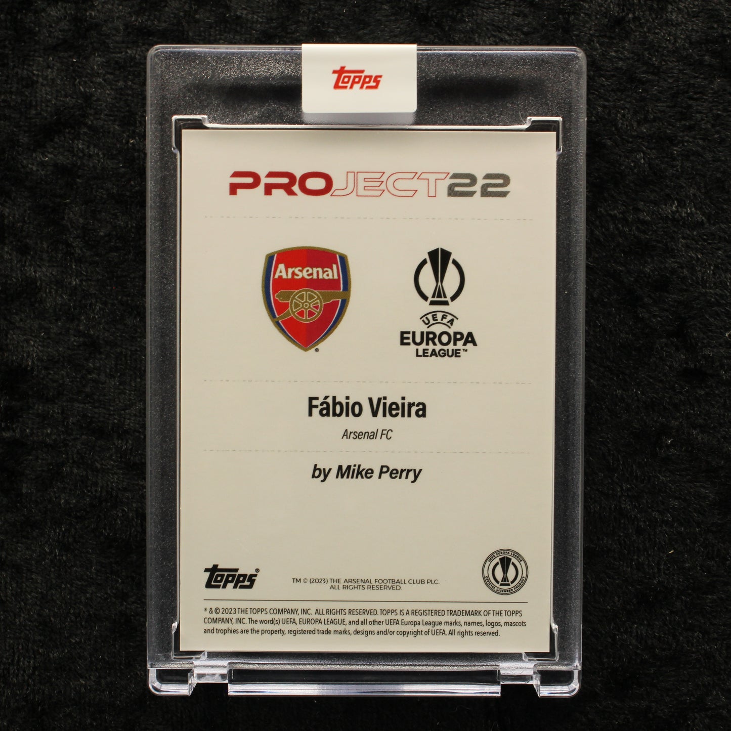 Topps Project 22 - Fábio Vieira Arsenal FC by Mike Perry