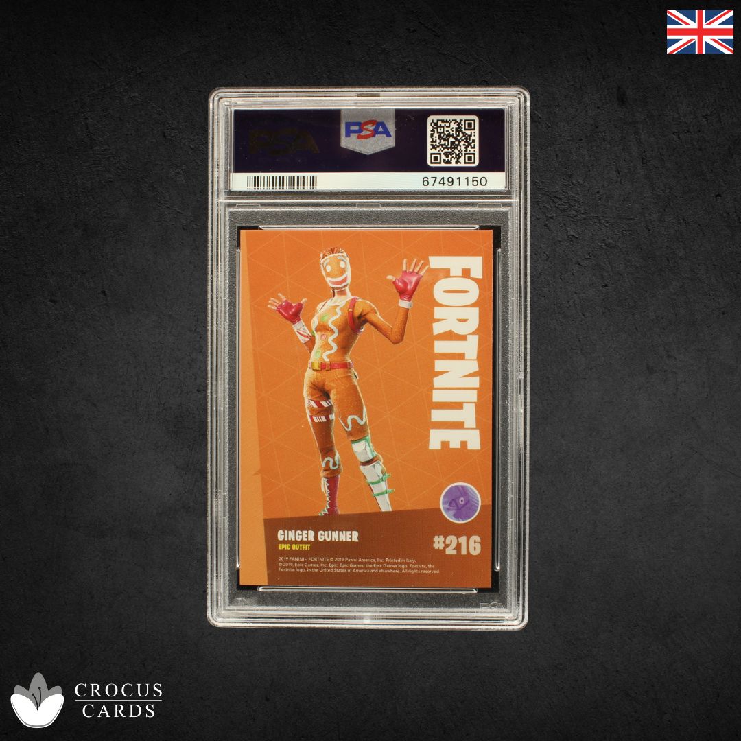 Panini Fortnite Series 1 - Ginger Gunner #216 Crystal Shard - PSA 9