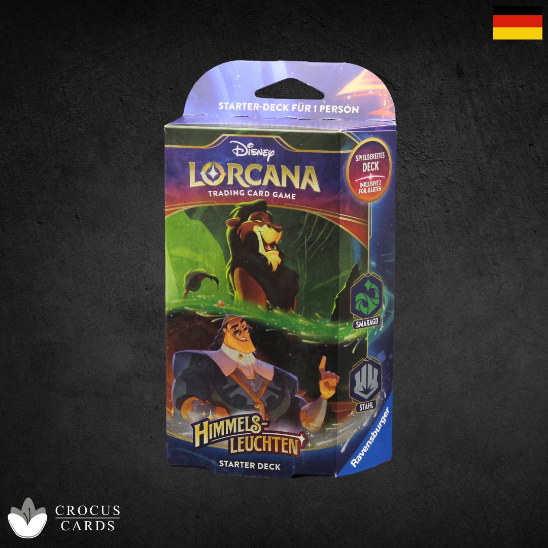 Disney Lorcana - Himmelsleuchten Starter Deck - Smaragd/Stahl (DE)