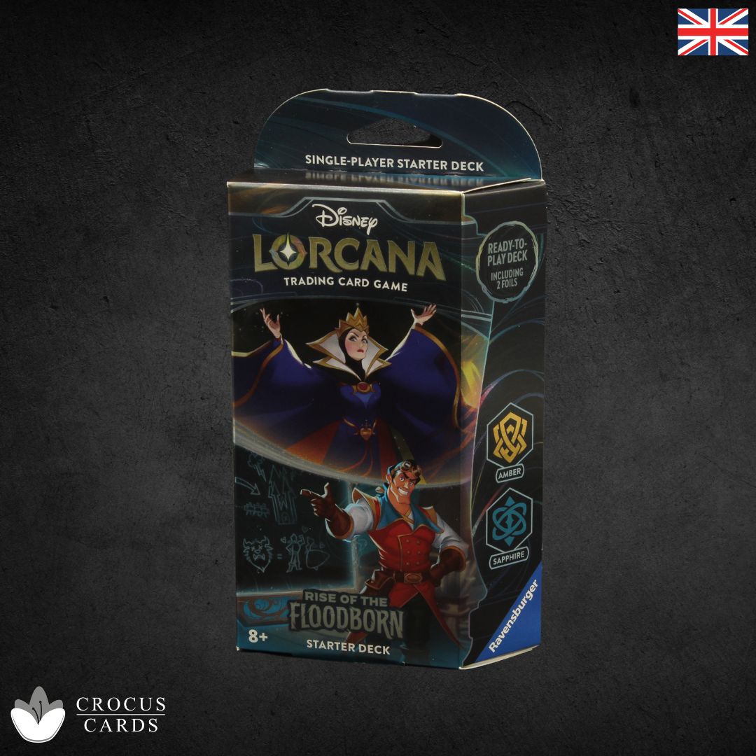 Disney Lorcana - Deck de démarrage Rise of the Floodborn - Ambre/Saphir (EN)
