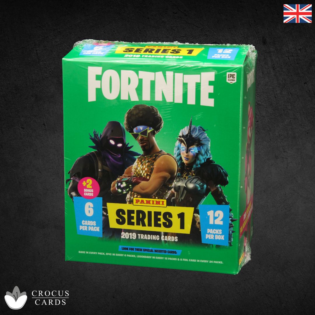 Panini Fortnite Series 1 Mega Blaster Box (12 Packs + 2 Crystal Shards)