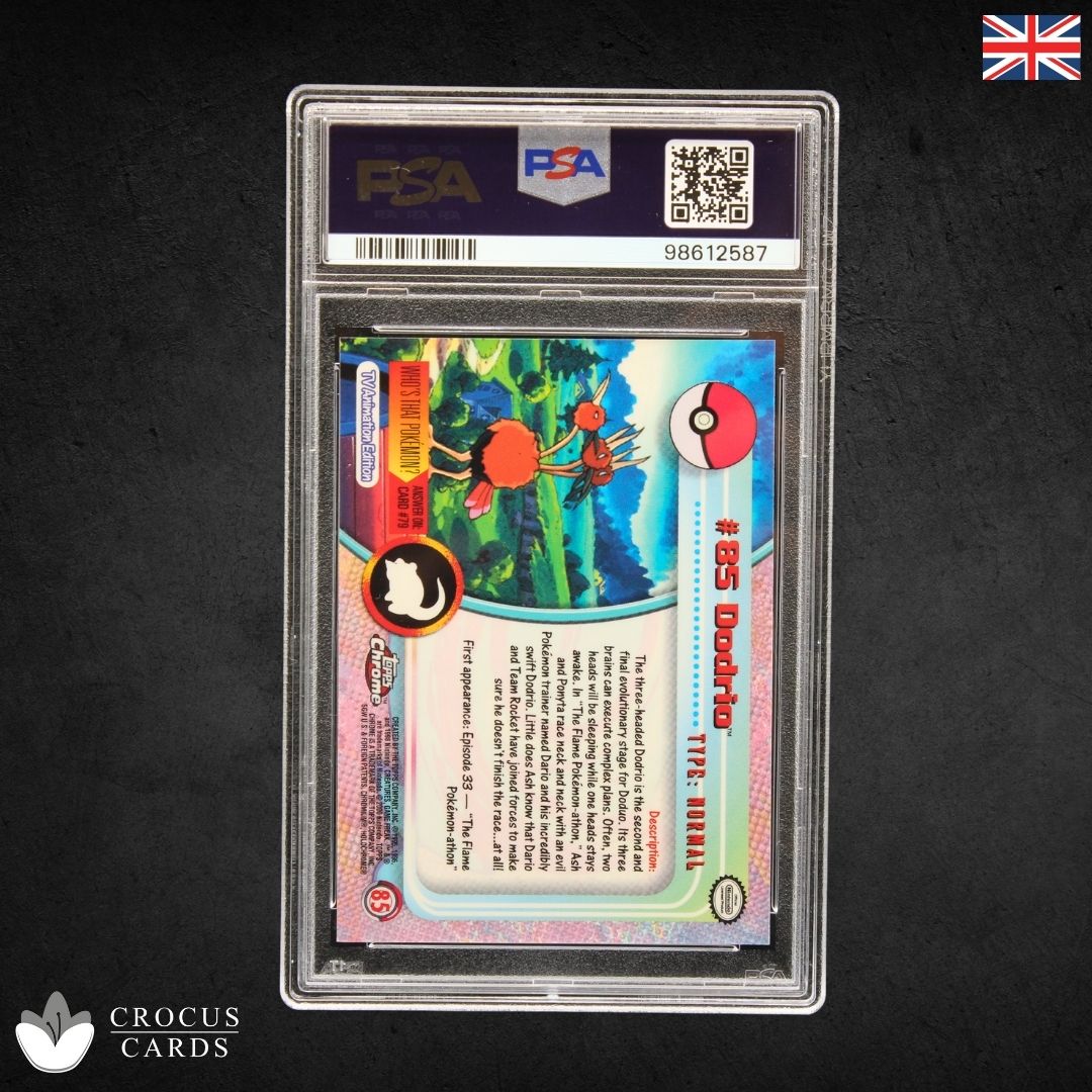 Topps Chrome Pokemon T.V. - Dodrio #85 - PSA 8 (EN)