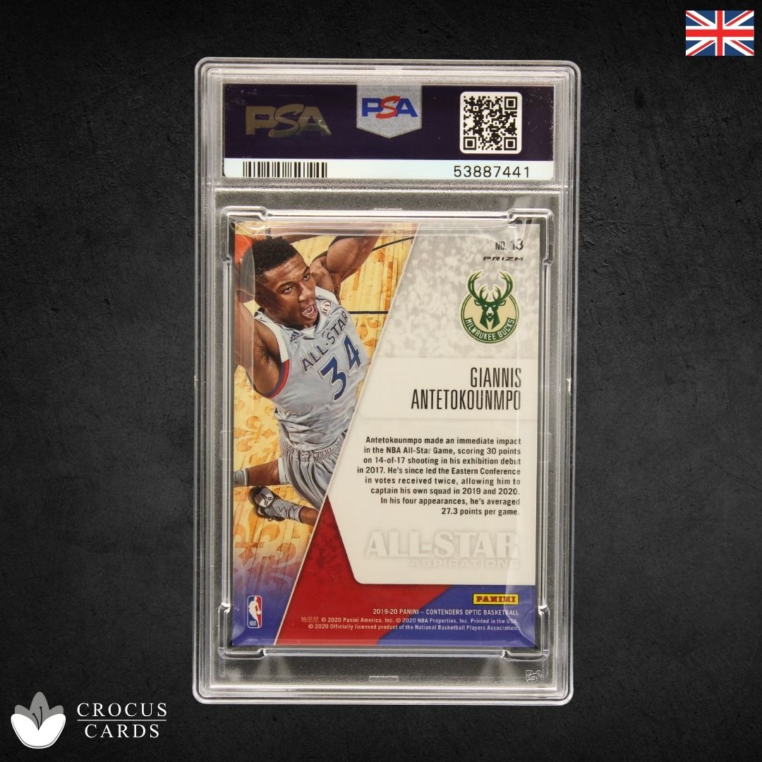 Panini Cont. Optique - Giannis Antetokounmpo Blue Cracked Ice - PSA 10