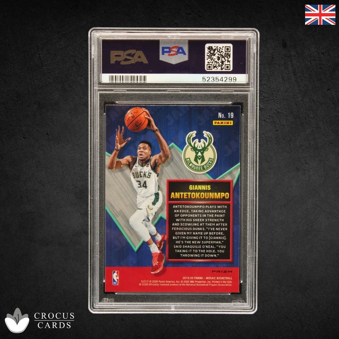 Panini Mosaic 2019 - Giannis Antetokounmpo Jam Masters-Mosaic - PSA 10