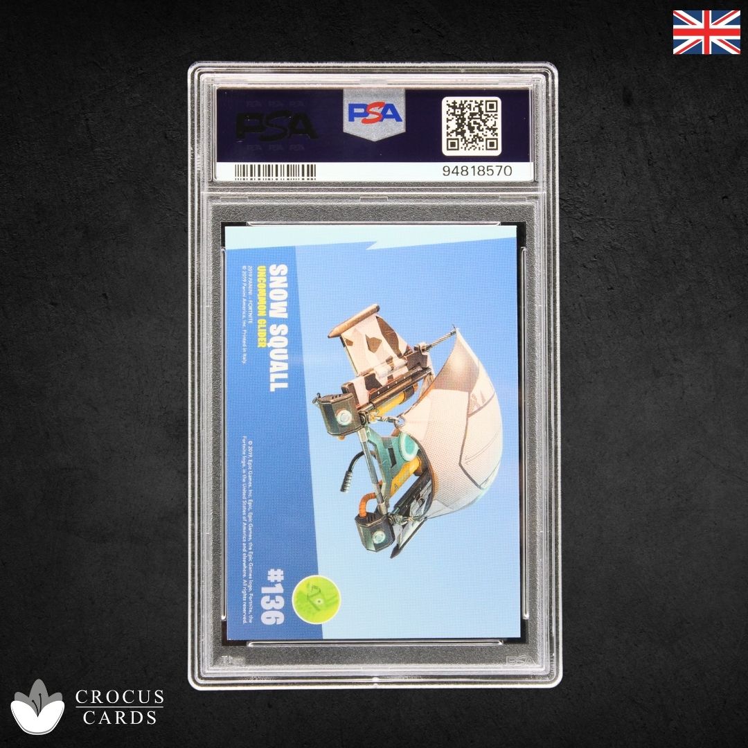 Panini Fortnite Série 1 - Bourrasque de neige n° 136 Éclat de cristal - PSA 9