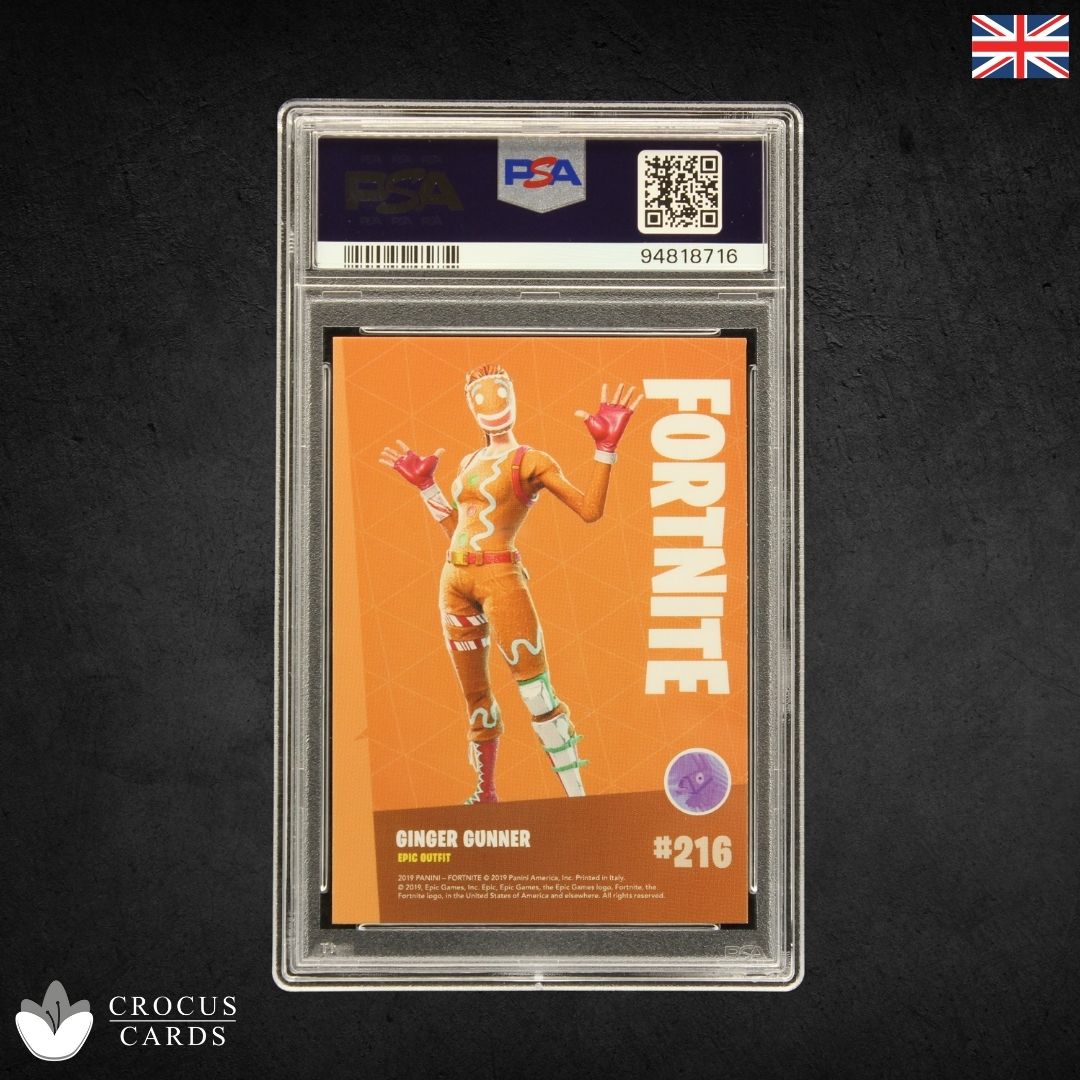 Panini Fortnite Series 1 - Ginger Gunner #216 Crystal Shard - PSA 10