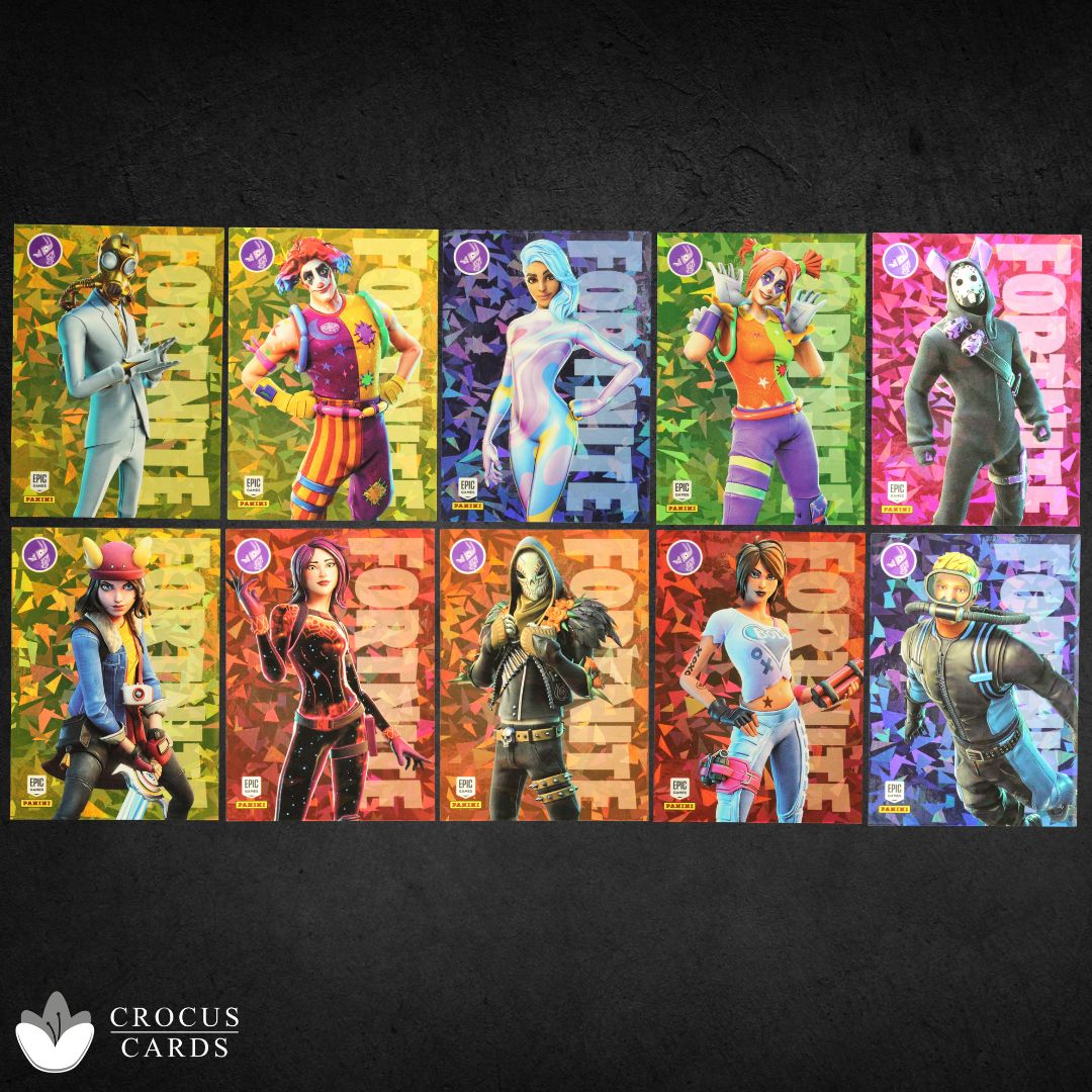 Panini Fortnite Série 1 - Chevalier Noir #252 Éclat de Cristal - PSA 10