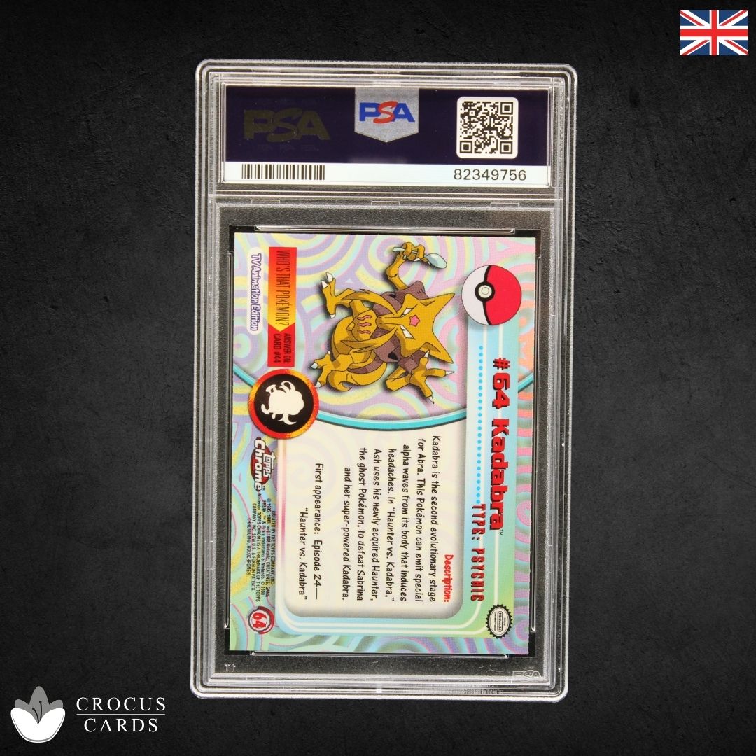Topps Chrome Pokemon T.V. - Kadabra #64 - PSA 9 (EN)