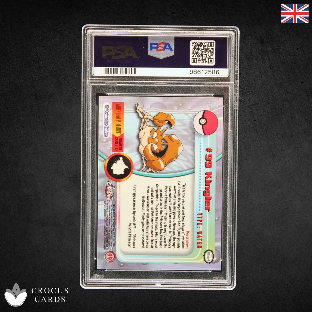 Topps Chrome Pokemon T.V. - Kingler #99 - PSA 9 (EN)