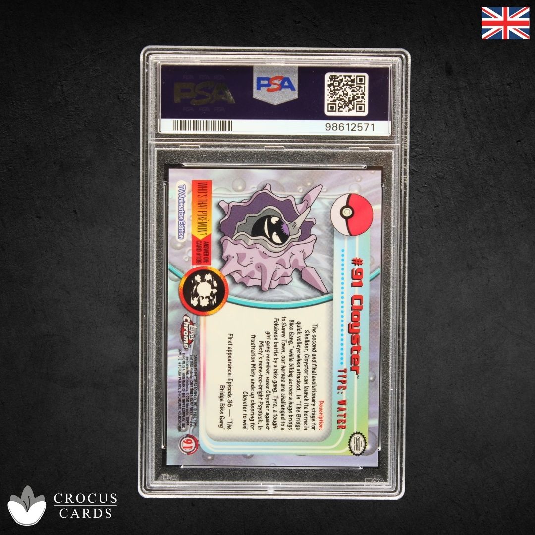 Topps Chrome Pokemon T.V. - Cloyster #91 - PSA 9 (EN)