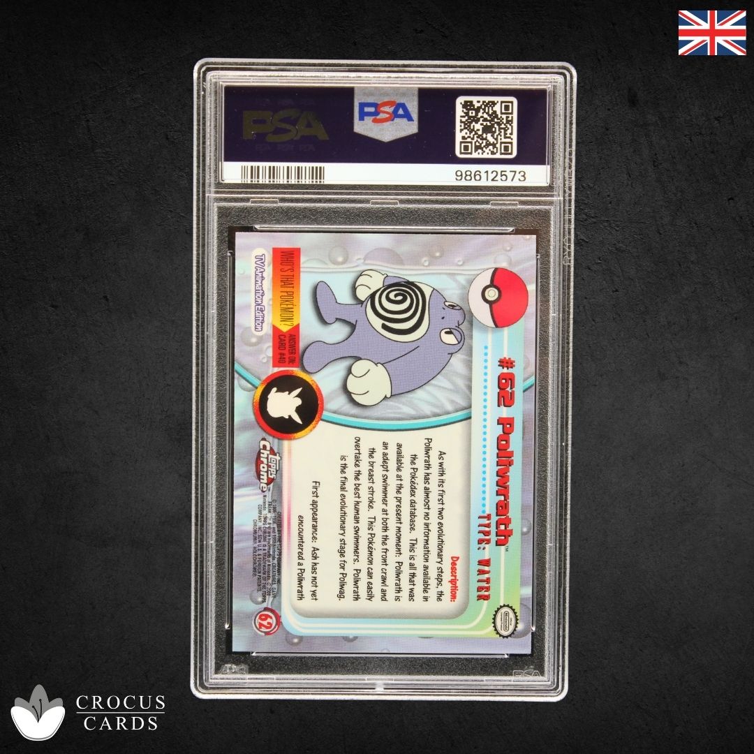 Topps Chrome Pokemon T.V. - Poliwrath #62 - PSA 9 (EN)