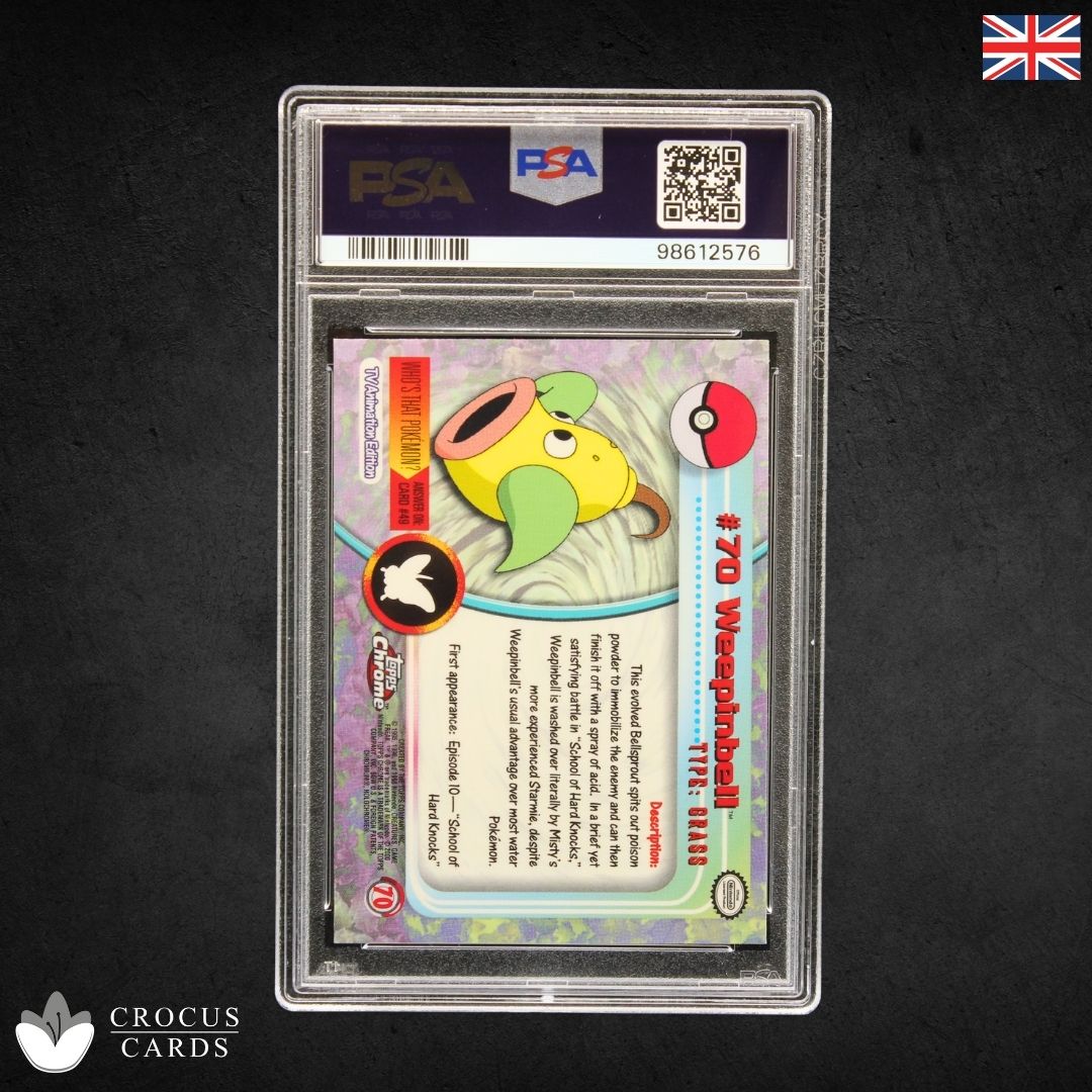 Topps Chrome Pokemon TV - Weepinbell #70 - PSA 9 (EN)