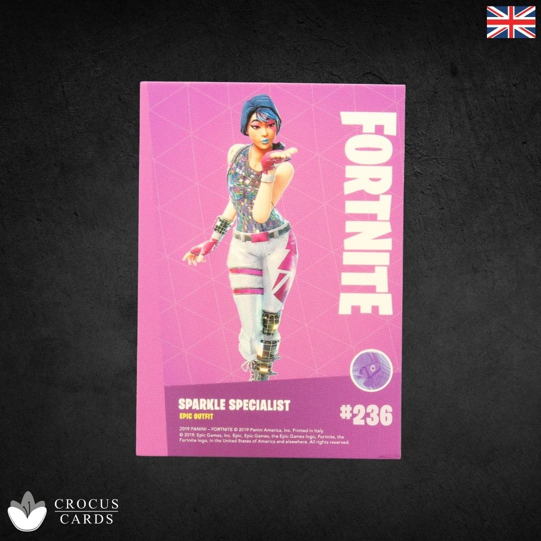 Panini Fortnite Series 1 - Sparkle Specialist #236 - Crystal Shard Italy Print