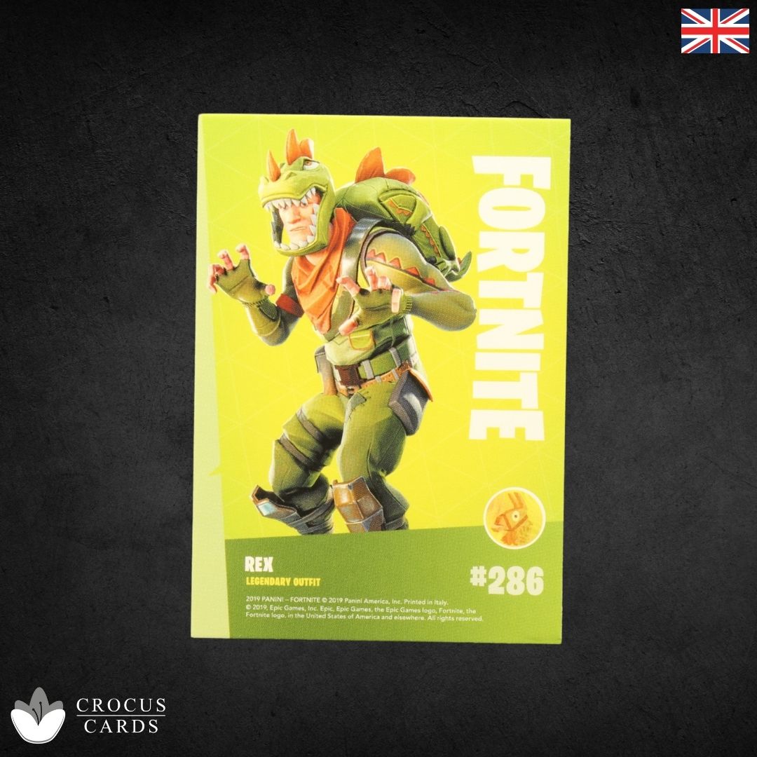 Panini Fortnite Series 1 - Rex #286 - Crystal Shard Italy Print