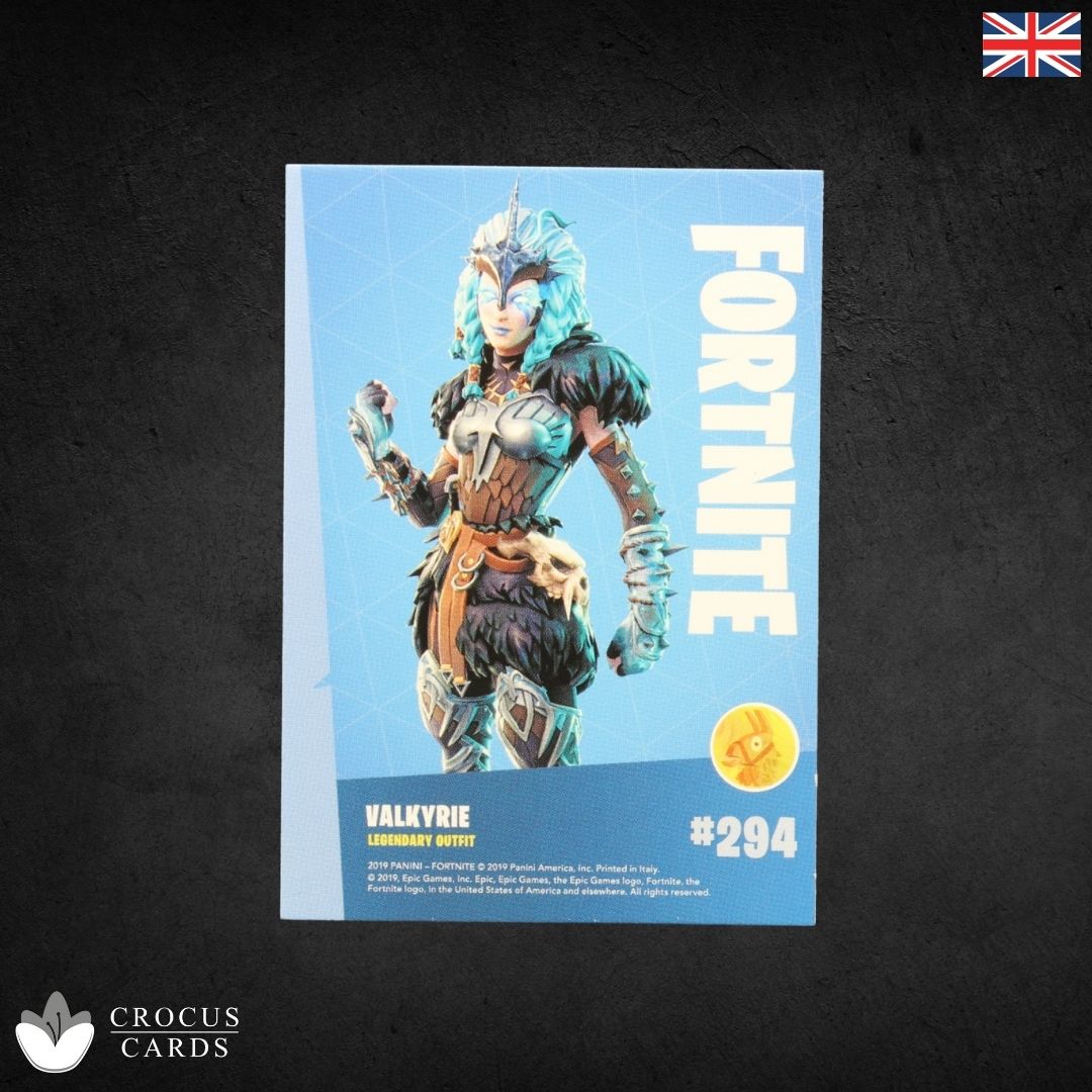 Panini Fortnite Série 1 - Valkyrie #294 - Éclat de cristal Italie Imprimer