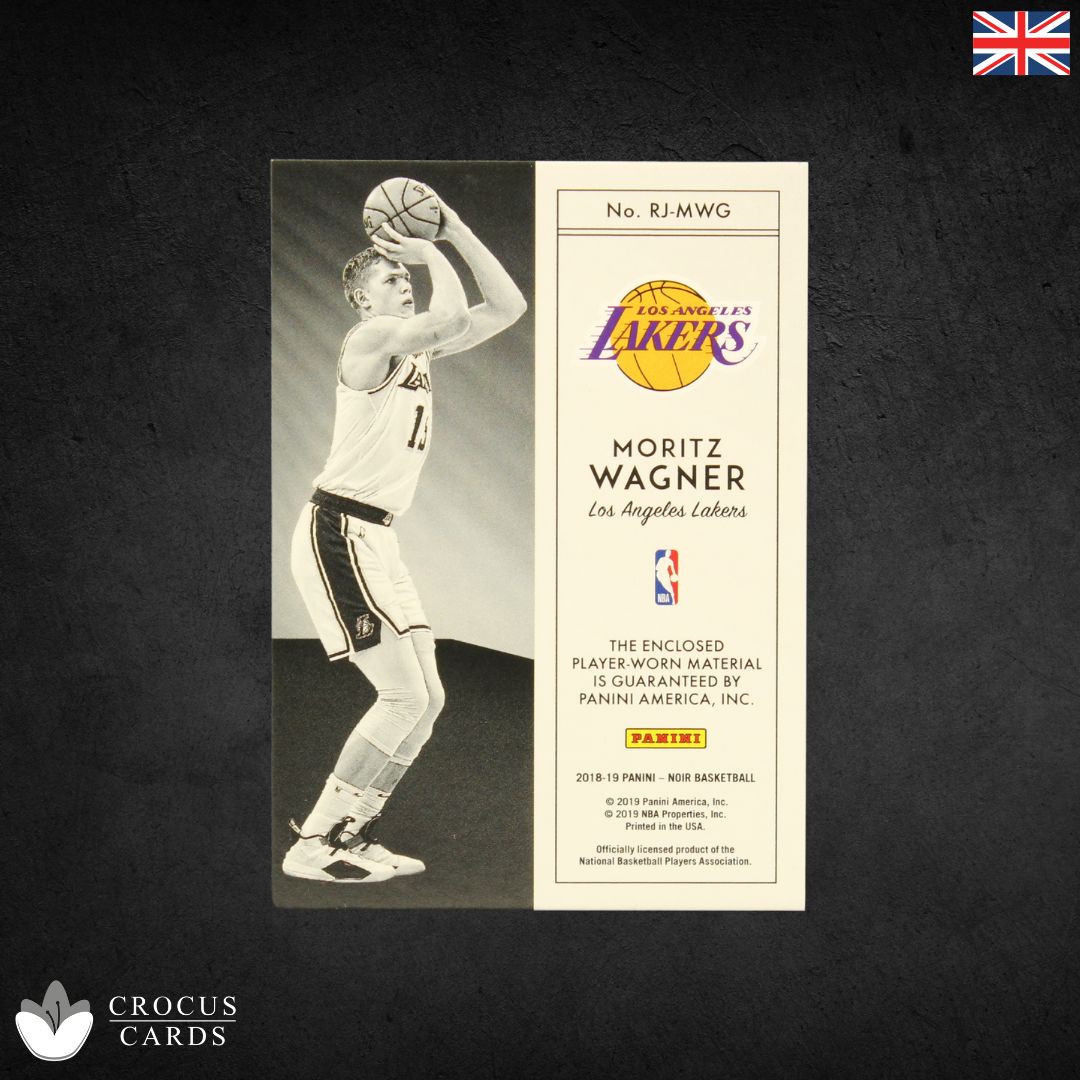 Panini Noir 2018/19 - Moritz Wagner - Rookie Jumbo Material /99