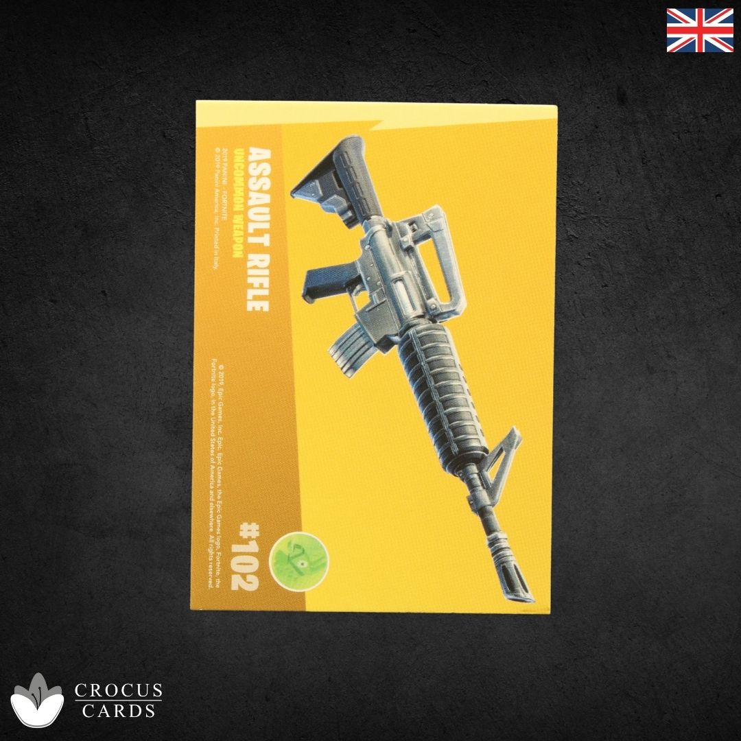 Panini Fortnite Série 1 - Fusil d'assaut n° 102 - Éclat de cristal Italie Imprimer
