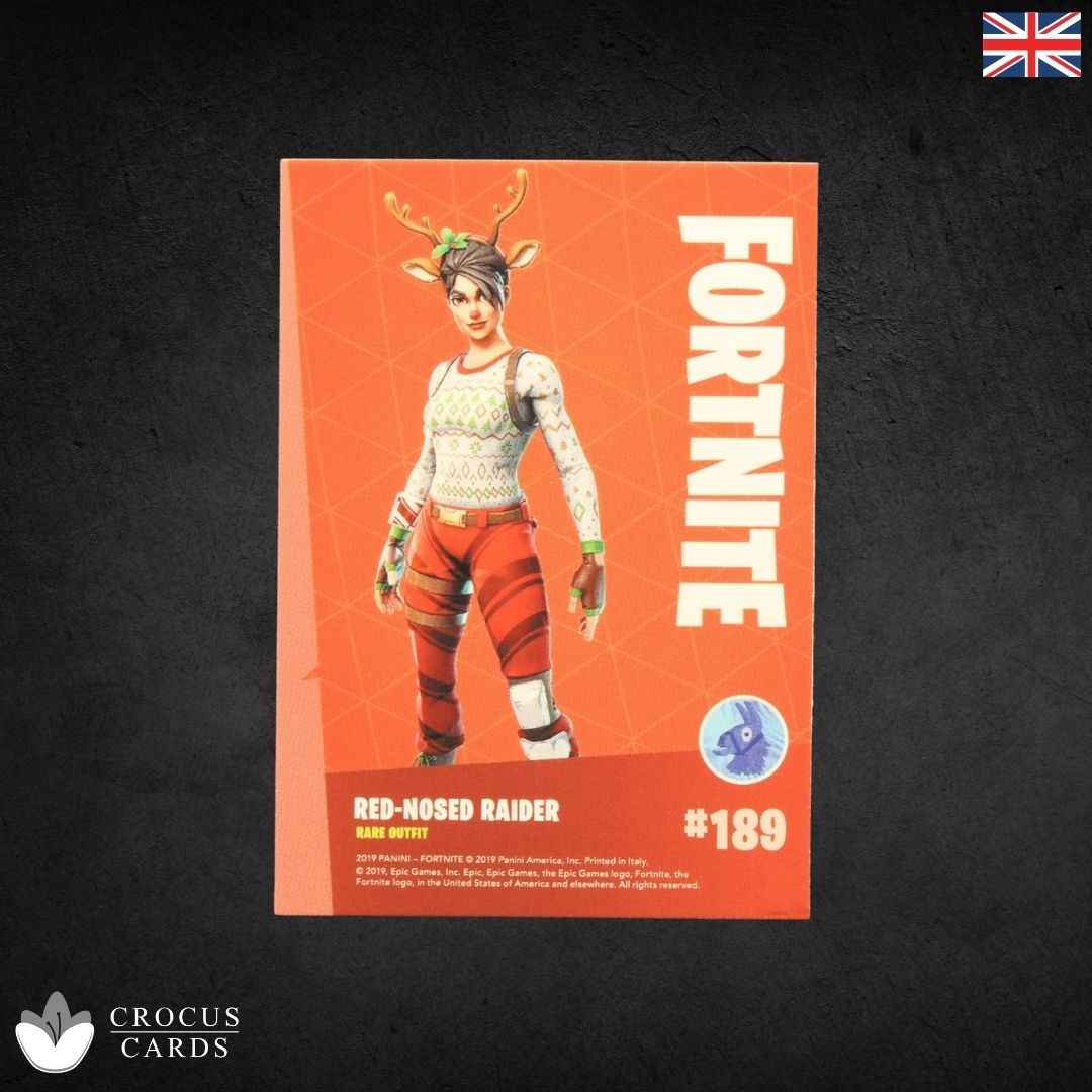Panini Fortnite Série 1 - Red Nosed Raider #189 - Crystal Shard Italie Imprimer