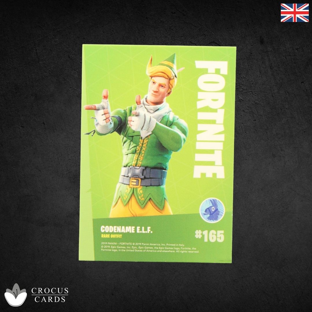 Panini Fortnite Série 1 - Nom de code ELF #165 - Éclat de cristal Italie Imprimer