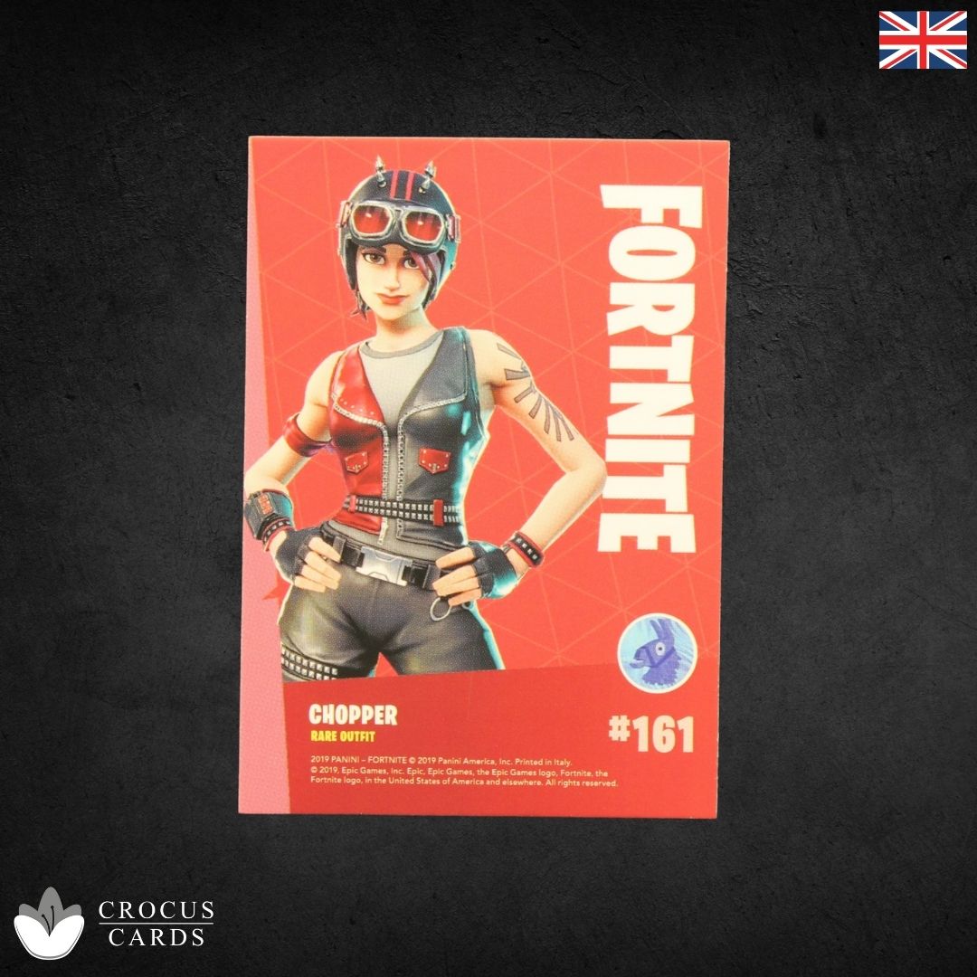 Panini Fortnite Série 1 - Chopper #161 - Éclat de cristal Italie Imprimer