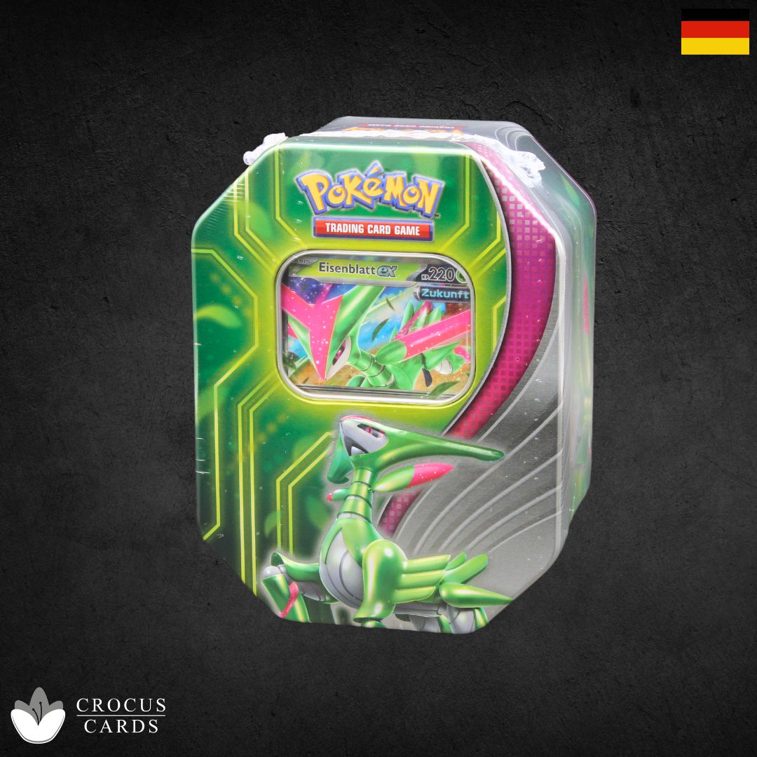 Boîte métallique Pokémon Paradox Clash - Iron Leaf Ex (DE)