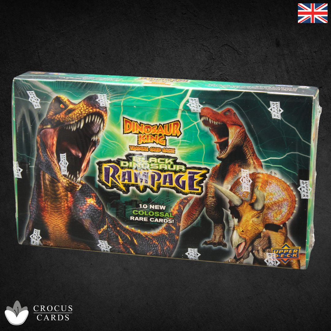 Upper Deck Dinosaur King Trading Card Game Black Dinosaur Rampage Display  (EN)