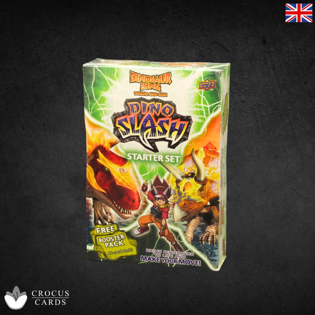 dinosaur king trading card game booster box Upper Deck Dinosaur King Trading Card Game Dino Slash Starter Set (EN)