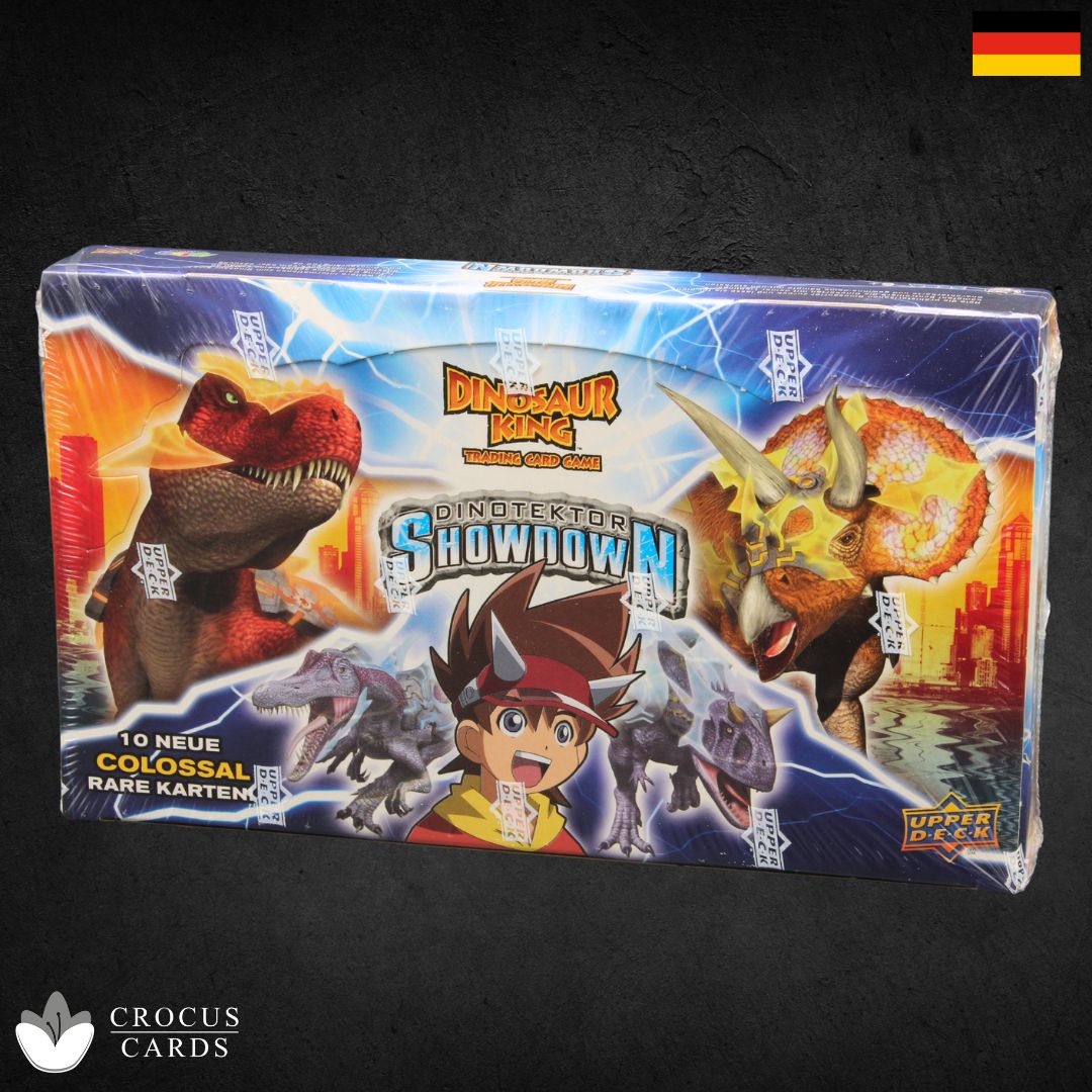 Jeu de cartes à collectionner Upper Deck Dinosaur King, boîte métallique (DE)