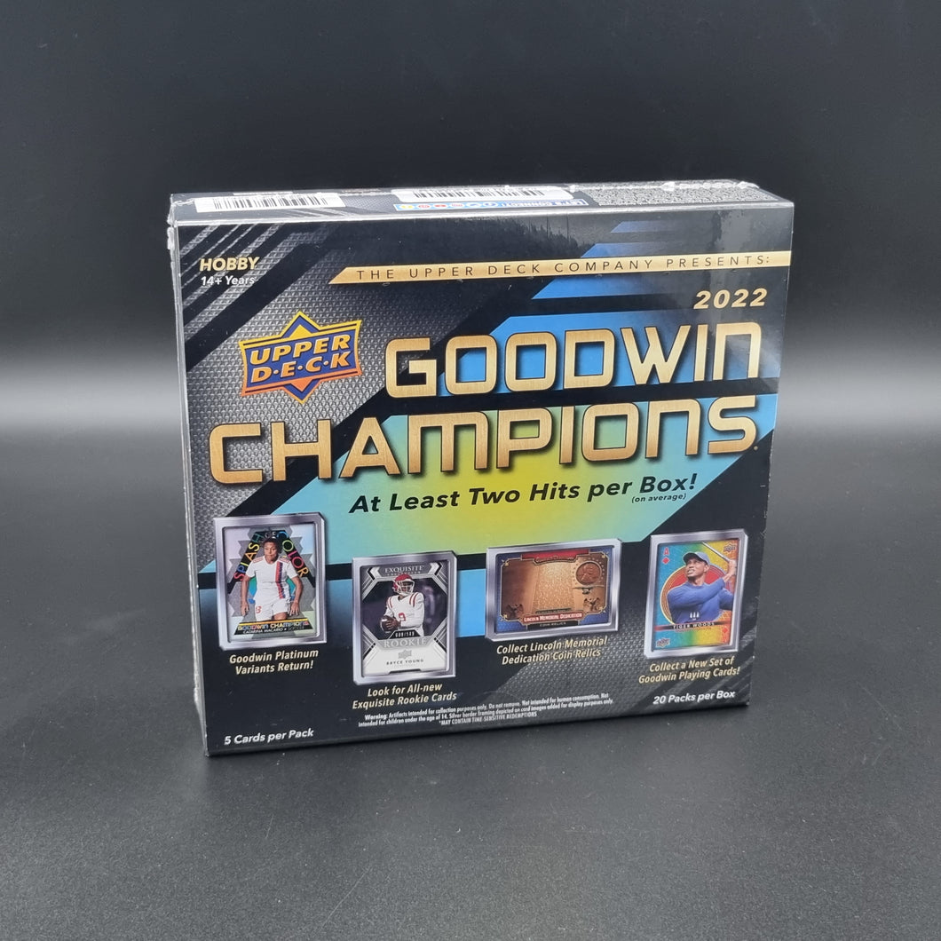 LIVE: Upper Decks Goodwin Champions 2022 Display (20 Packs)  - Sport
