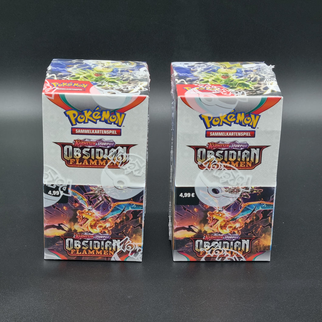 Pokemon Obsidian Flammen Bundle: 2 Displays mit je 18 Pack (Deutsch)