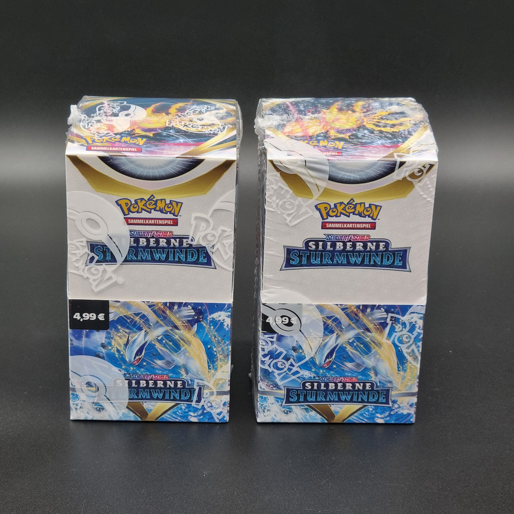 Pokemon Silberne Sturmwinde Bundle: 2 Displays mit je 18 Pack (Deutsch)