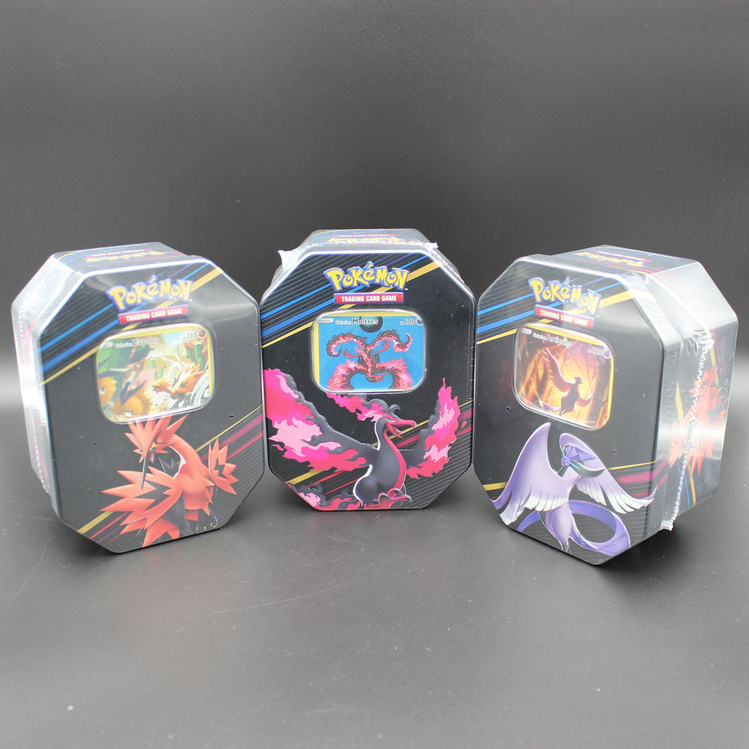 Pokemon - Bundle: Crown Zenith Articuno/Moltres/Zapdos - 3 Tin Boxen - Englisch