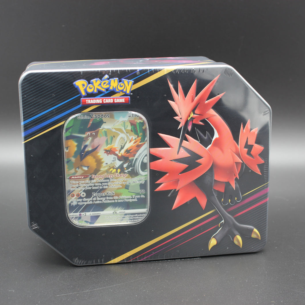 Pokemon Crown Zenith Tin Box (US Version) - Galarian Zapdos - (Englisch)