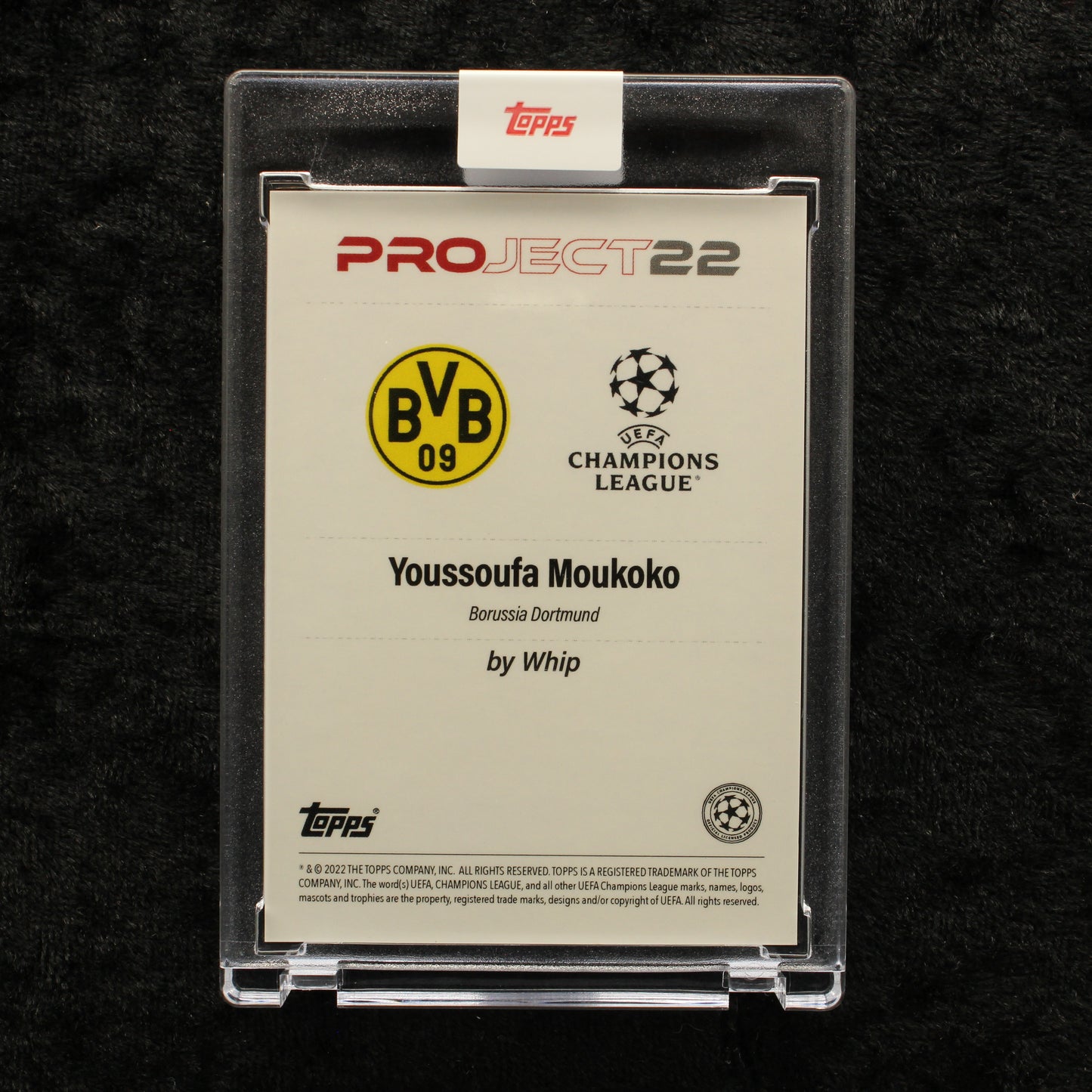 Topps Project 22 - Youssoufa Moukoko Borussia Dortmund by Whip