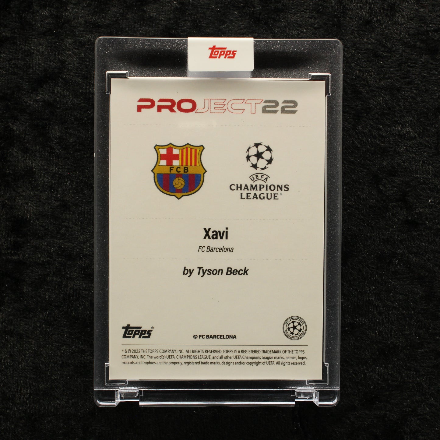 Topps Project 22 - Xavi FC Barcelona by Tyson Beck