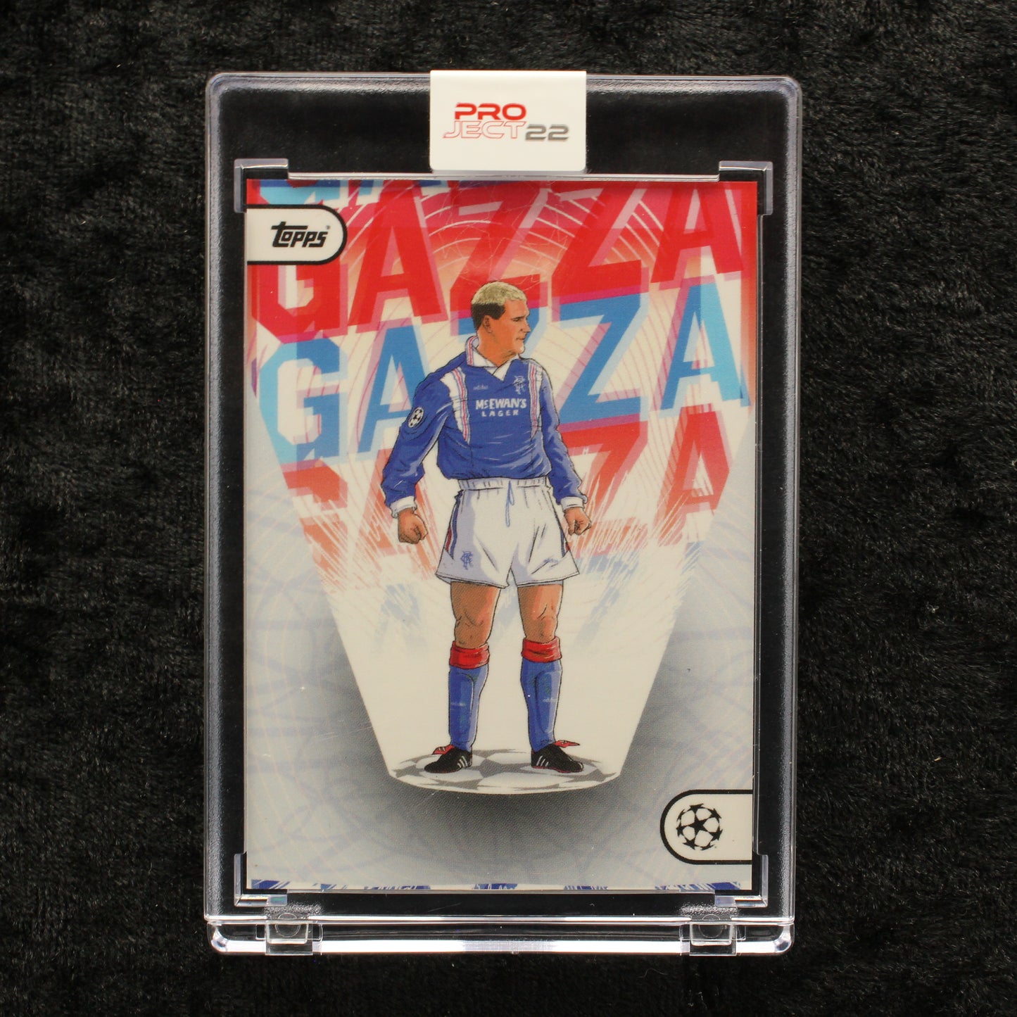 Topps Project 22 - Paul Gascoigne Rangers F.C. by Dan Leydon
