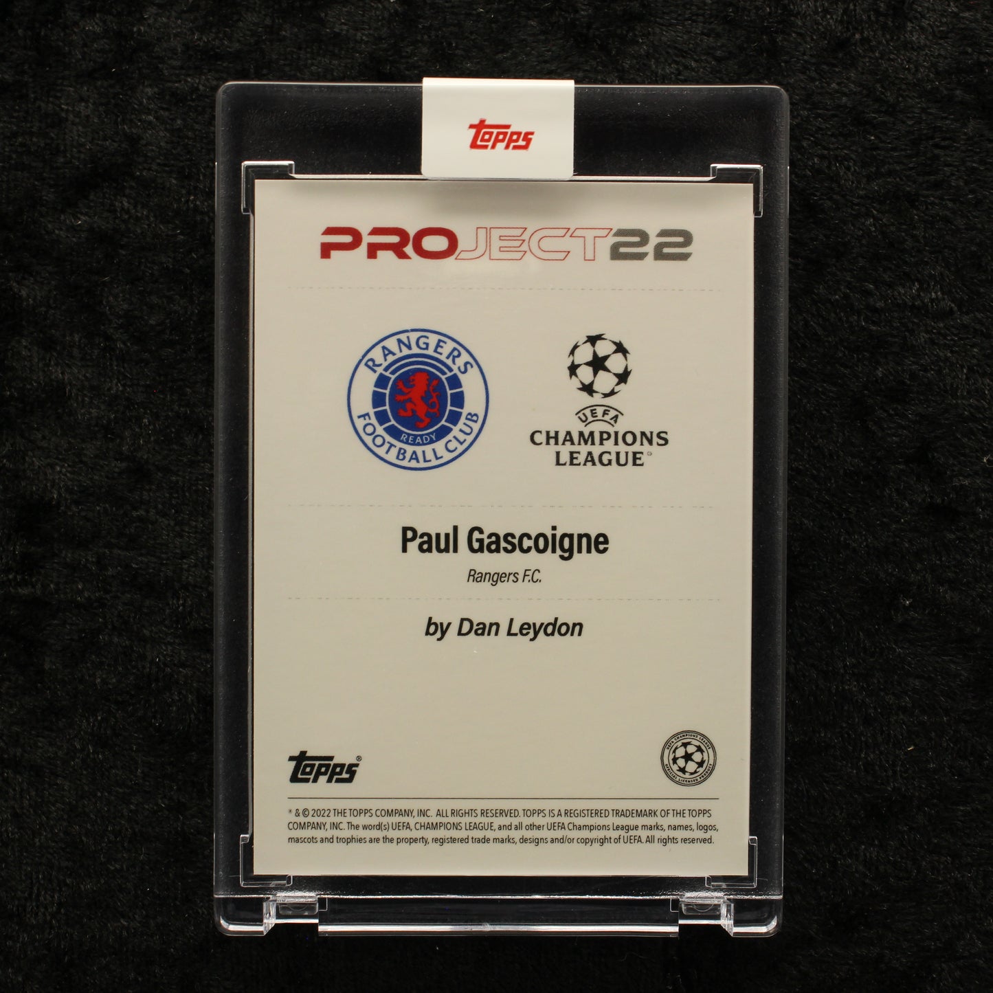 Topps Project 22 - Paul Gascoigne Rangers F.C. by Dan Leydon