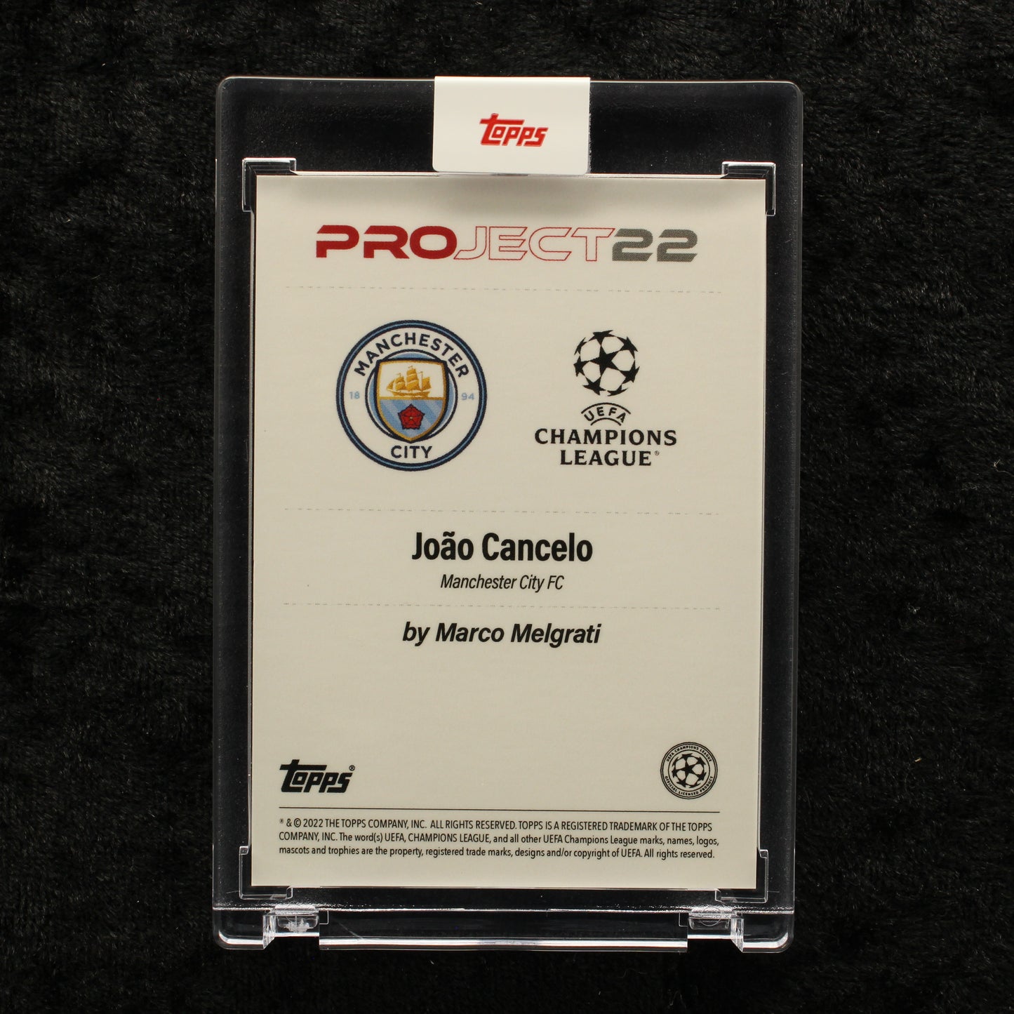 Topps Project 22 - Joao Cancelo Manchester City FC by Marco Melgrati