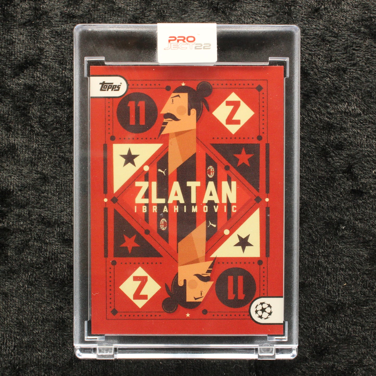 Topps Project 22 - Zlatan Ibrahimovic AC Milan by Neil Stevens