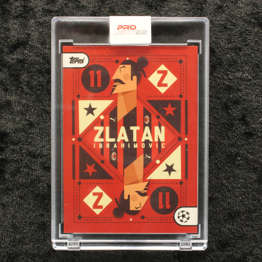 Topps Project 22 - Zlatan Ibrahimovic AC Milan by Neil Stevens