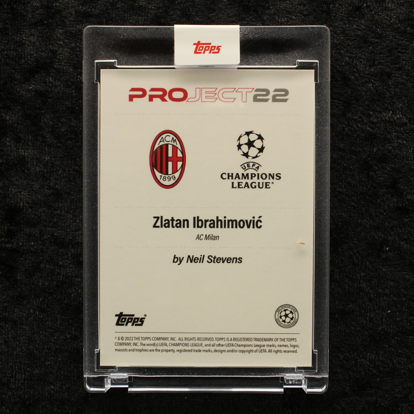 Topps Project 22 - Zlatan Ibrahimovic AC Milan by Neil Stevens