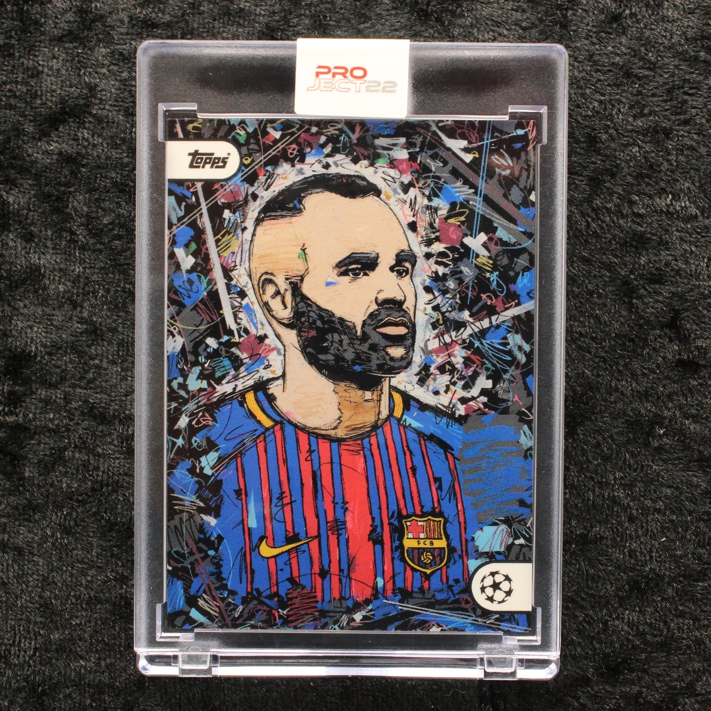 Topps Project 22 - Andres Iniesta FC Barcelona by Ivan Beslic